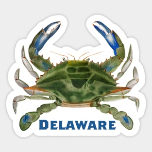 Delaware Crab Sticker